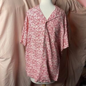 Goodfellow & Co Pink Floral Button Down Shirt